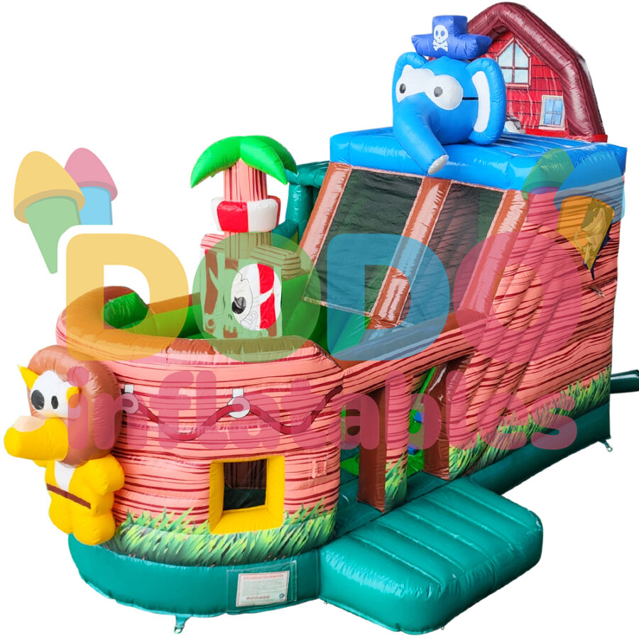 Hoppborg Djur på piratskepp