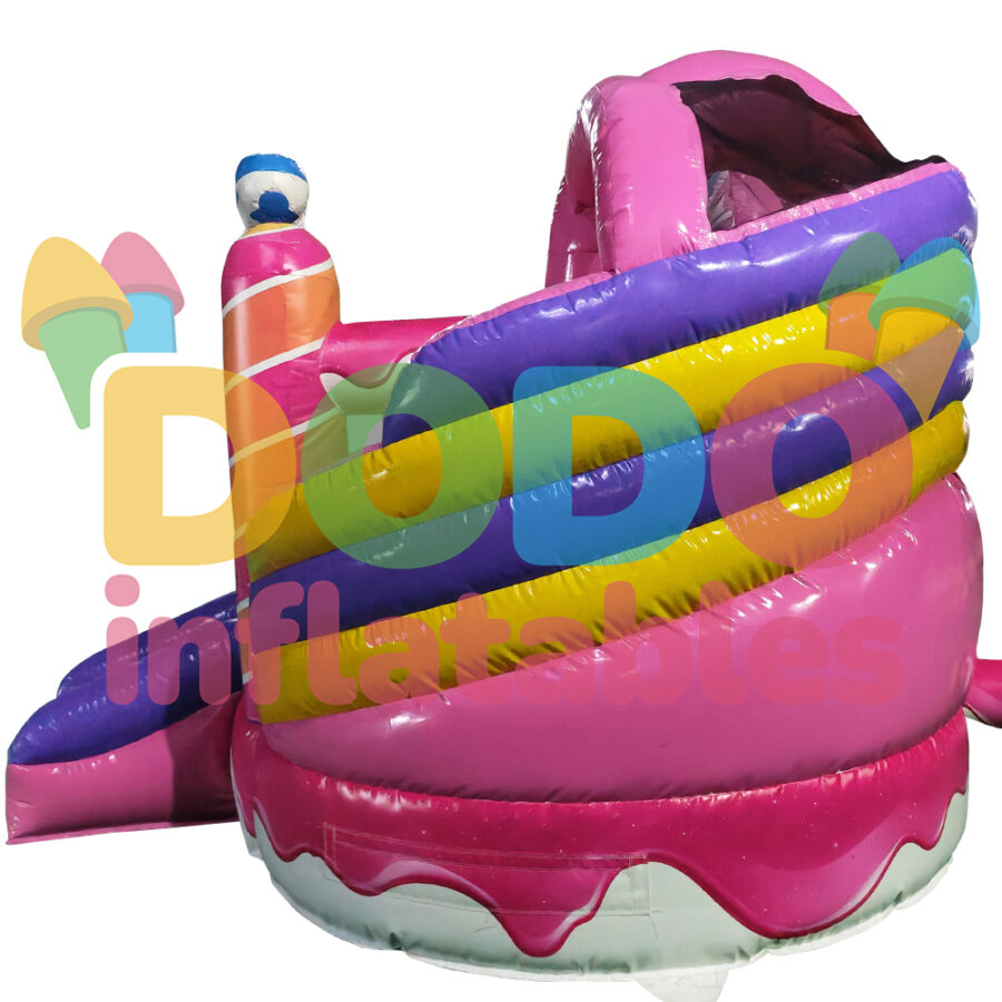 Inflatable Candyland Bouncy Castle with Slide | Dodo-Inflatables.com