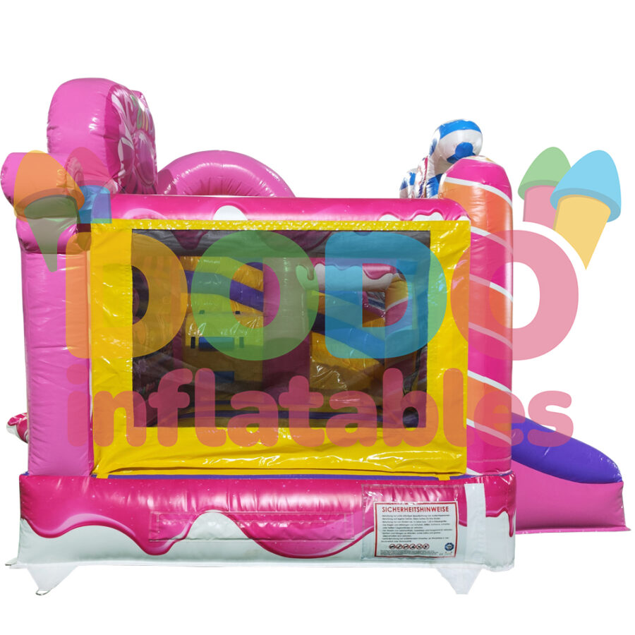 Inflatable Candyland Bouncy Castle with Slide | Dodo-Inflatables.com