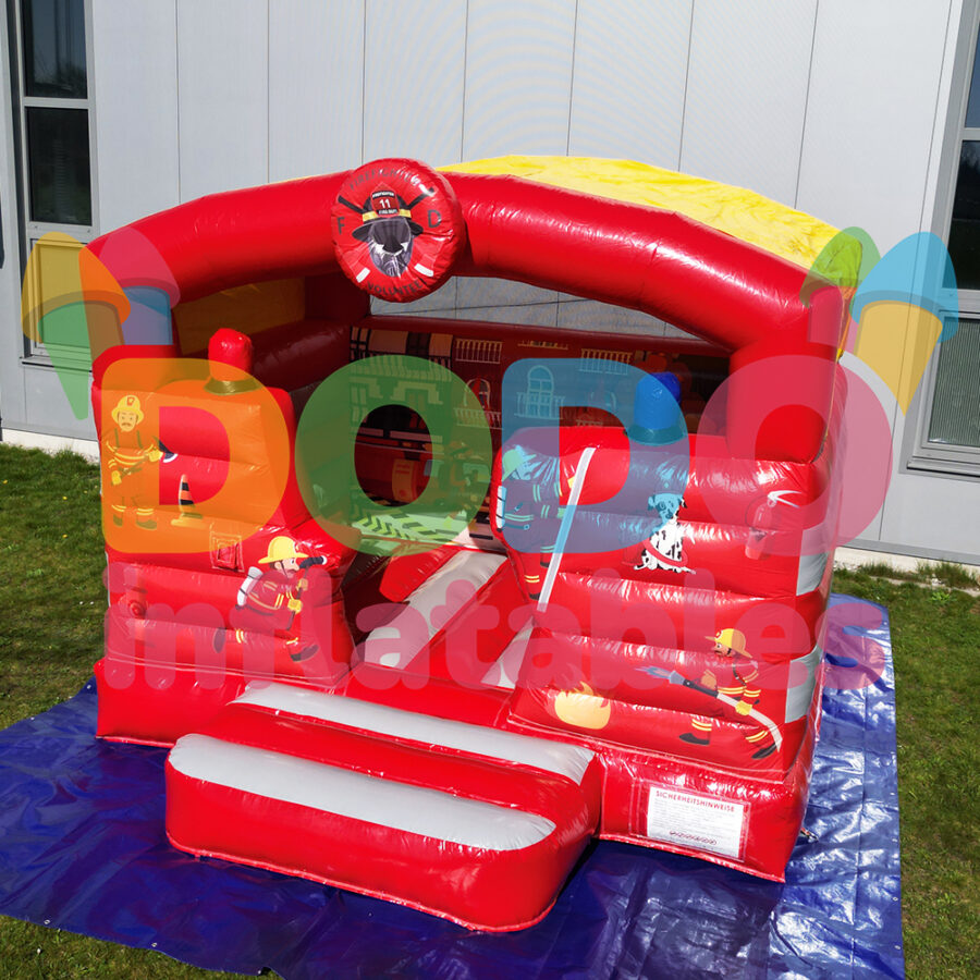 Buy Fire Department Mini Bouncy Castle | Dodo-Inflatables.com