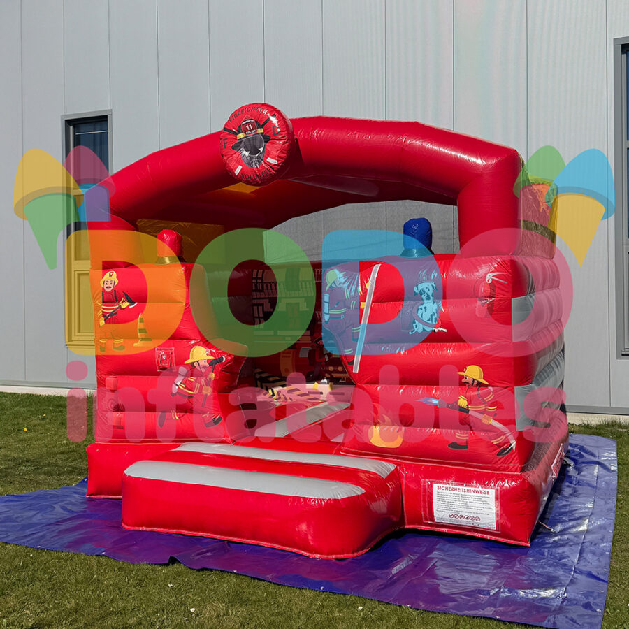 Buy Fire Department Mini Bouncy Castle | Dodo-Inflatables.com