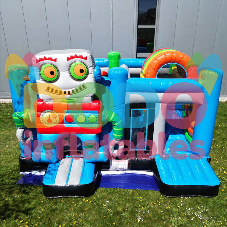 Robot Inflable Inflatable Robot Bouncy Castle with Slide | Dodo-Inflatables.com