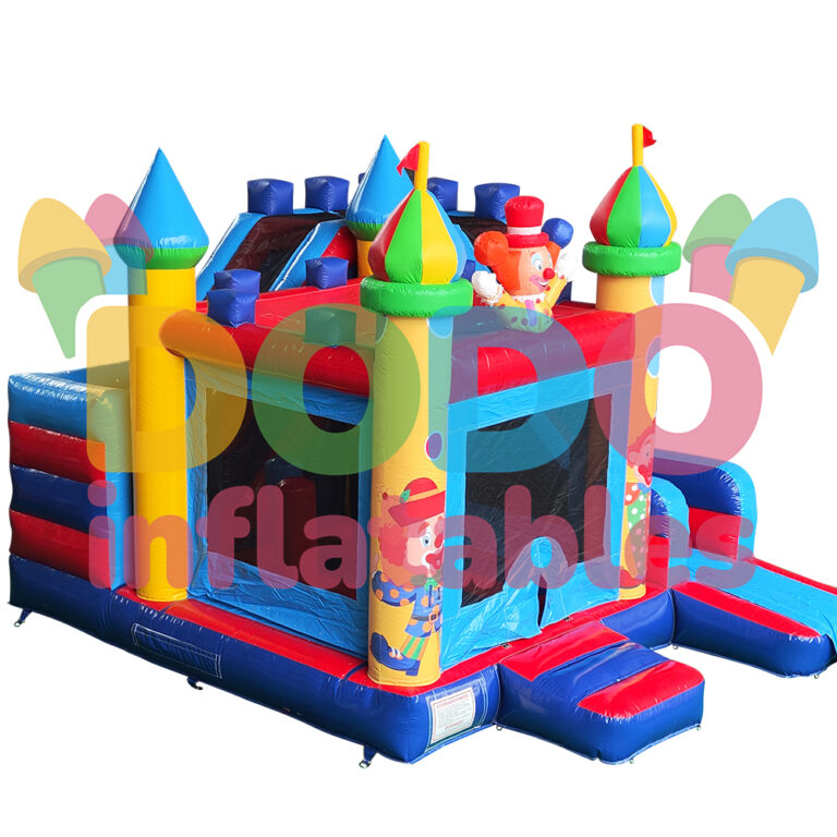 Bouncy Castle Circus Tent with Slide - dodo-inflatables.com