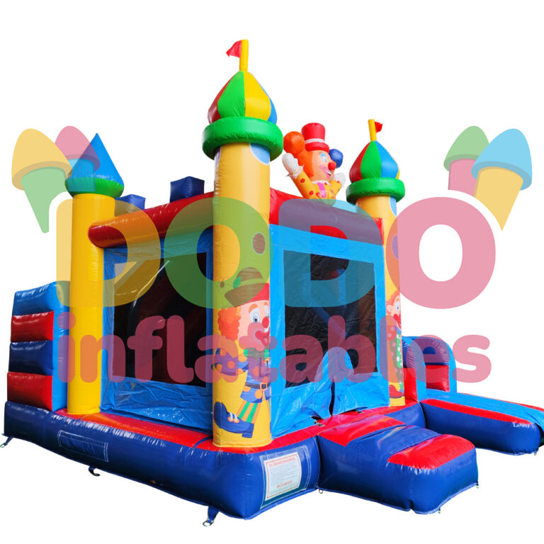 Bouncy Castle Circus Tent with Slide - dodo-inflatables.com