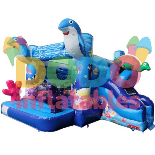 Bouncy Castle Dolphin with Slide5