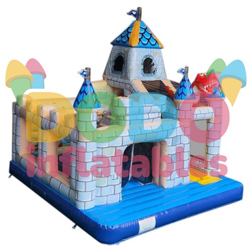Bouncy Castle Knights Castle with Slide-2