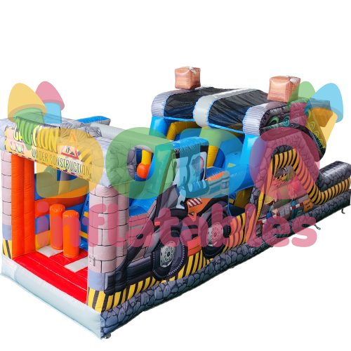 Bouncy Castle Obstacle Course Construction Site-2