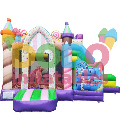 Bouncy Castle Party Dragon with Slide25