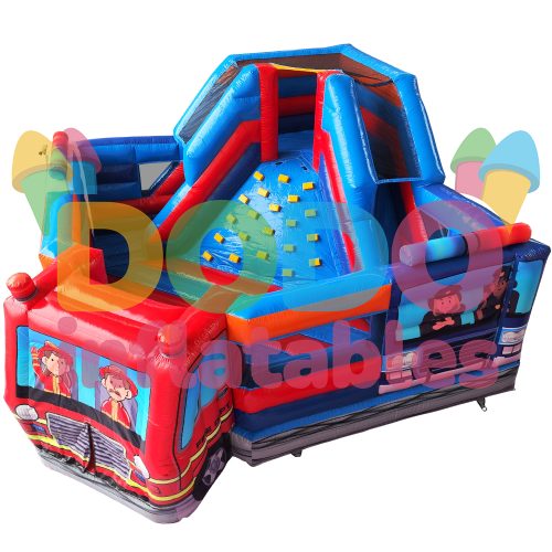 Bouncy Castle Rescue Vehicle with Slide-001