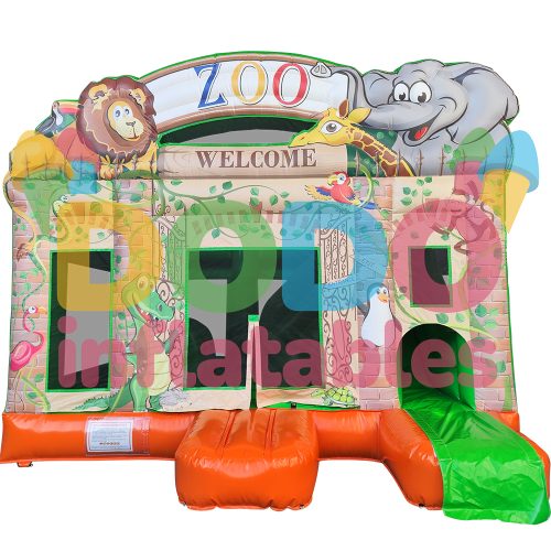 Bouncy Castle Zoo with Slide10